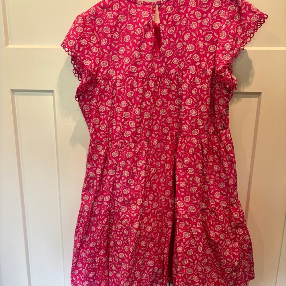THML Women’s Pink Boho Embroidered Tiered Dress – Size M - Picture 4 of 4